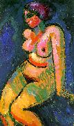 Alexei Jawlensky Seated Female Nude Sweden oil painting artist
